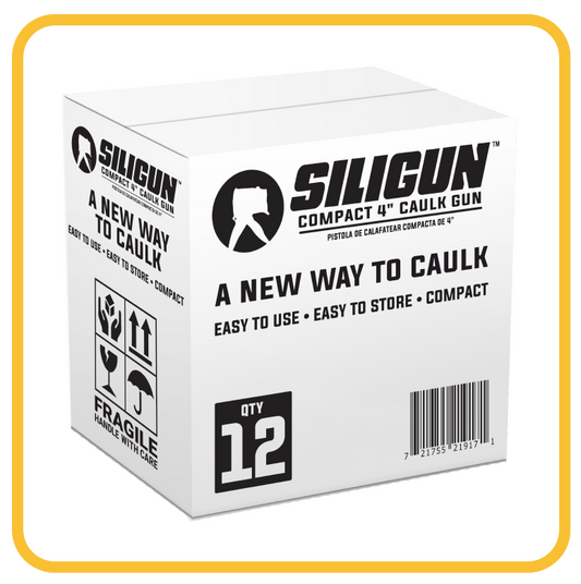SILIGUN™ Classic Compact 4" Caulking Gun - 12 Case