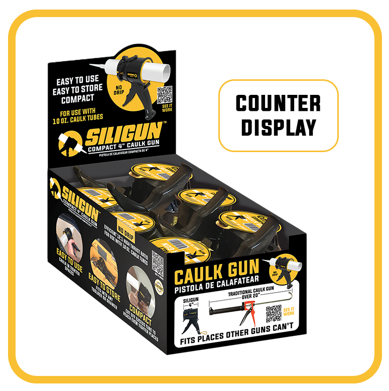 SILIGUN™ Classic Compact 4" Caulking Gun - 12 Case