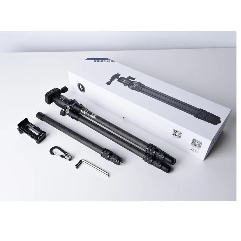 AOKA CMP163CL Carbon Fiber Mini Tripod 578g 2.5kg Load Travel Camera