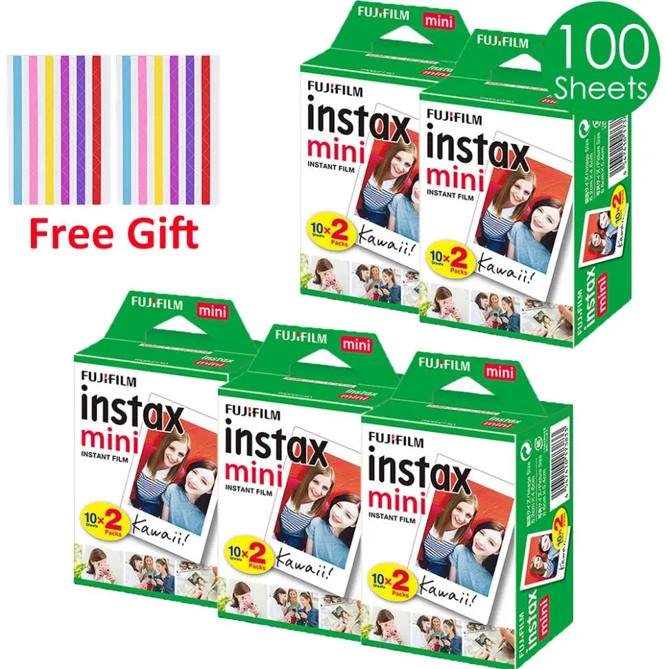 Fujifilm Instax Mini Film 10–100 Sheets with Photo Frame for Mini Cameras