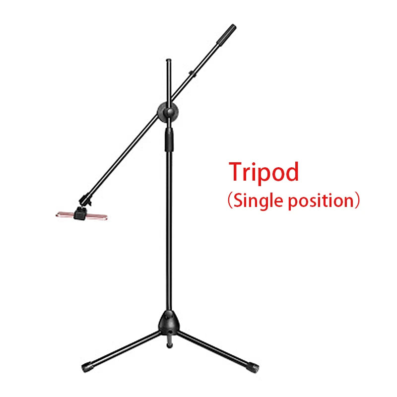 Adjustable Phone Tripod with Boom Arm Ring Light Bluetooth for Video Shoot