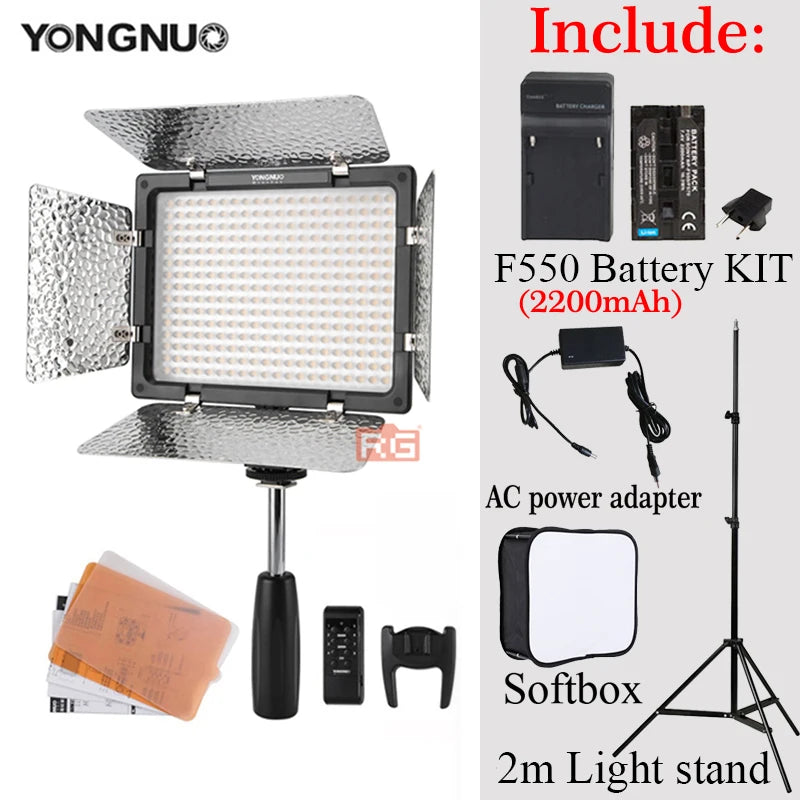 Yongnuo YN300 III LED Video Light 3200K–5600K Adjustable with Kit