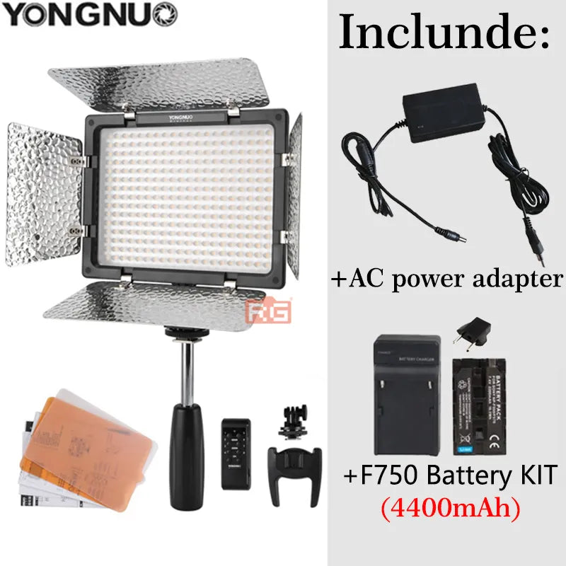 Yongnuo YN300 III LED Video Light 3200K–5600K Adjustable with Kit