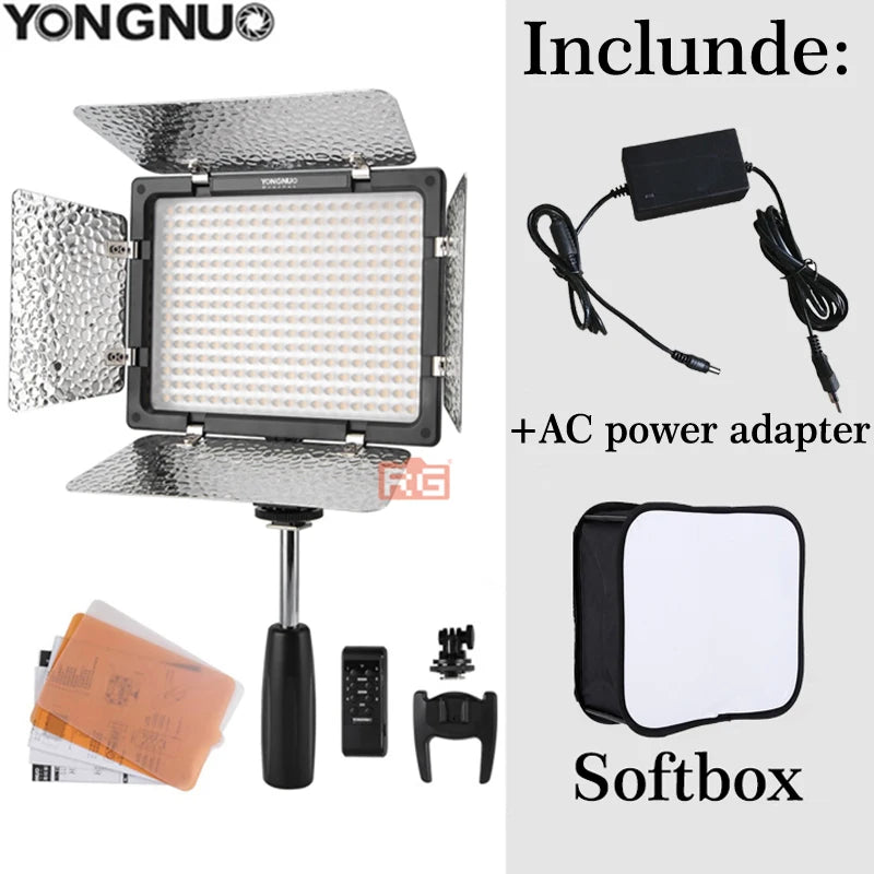 Yongnuo YN300 III LED Video Light 3200K–5600K Adjustable with Kit