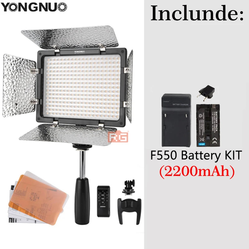 Yongnuo YN300 III LED Video Light 3200K–5600K Adjustable with Kit