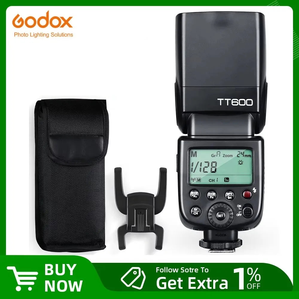 Godox TT600 / TT600-S GN60 2.4G Wireless Speedlite for Canon Nikon Sony