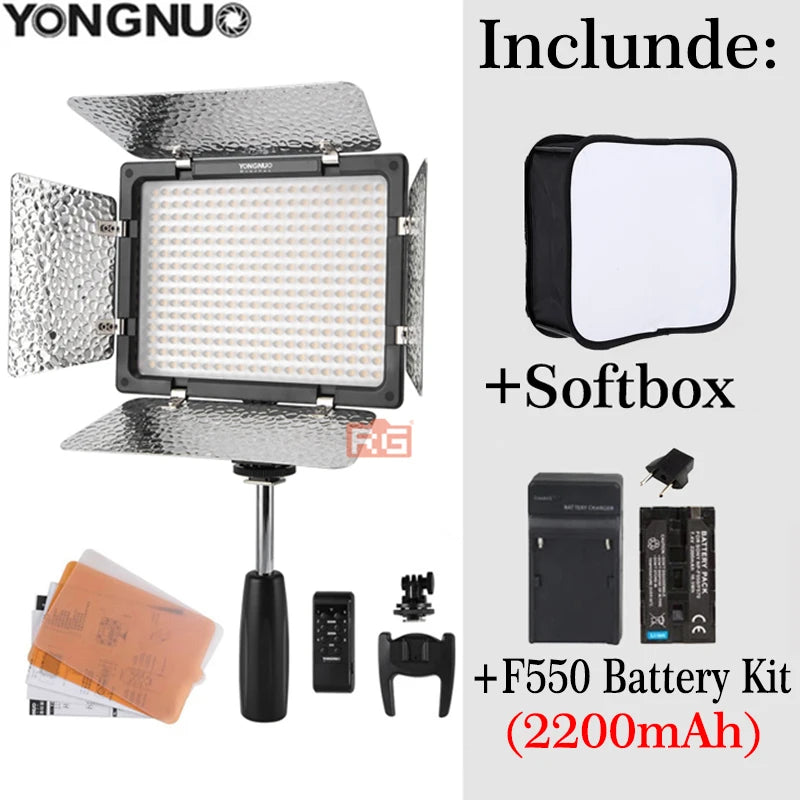 Yongnuo YN300 III LED Video Light 3200K–5600K Adjustable with Kit