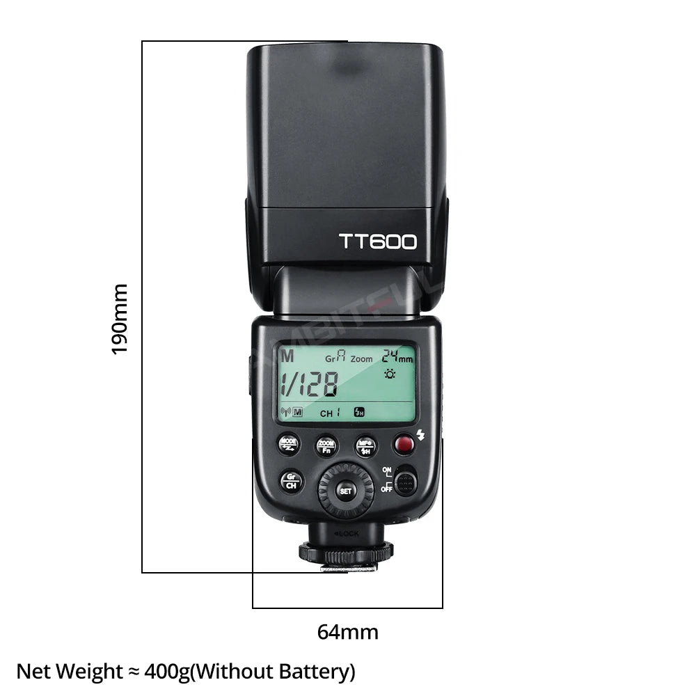 Godox TT600 / TT600-S GN60 2.4G Wireless Speedlite for Canon Nikon Sony