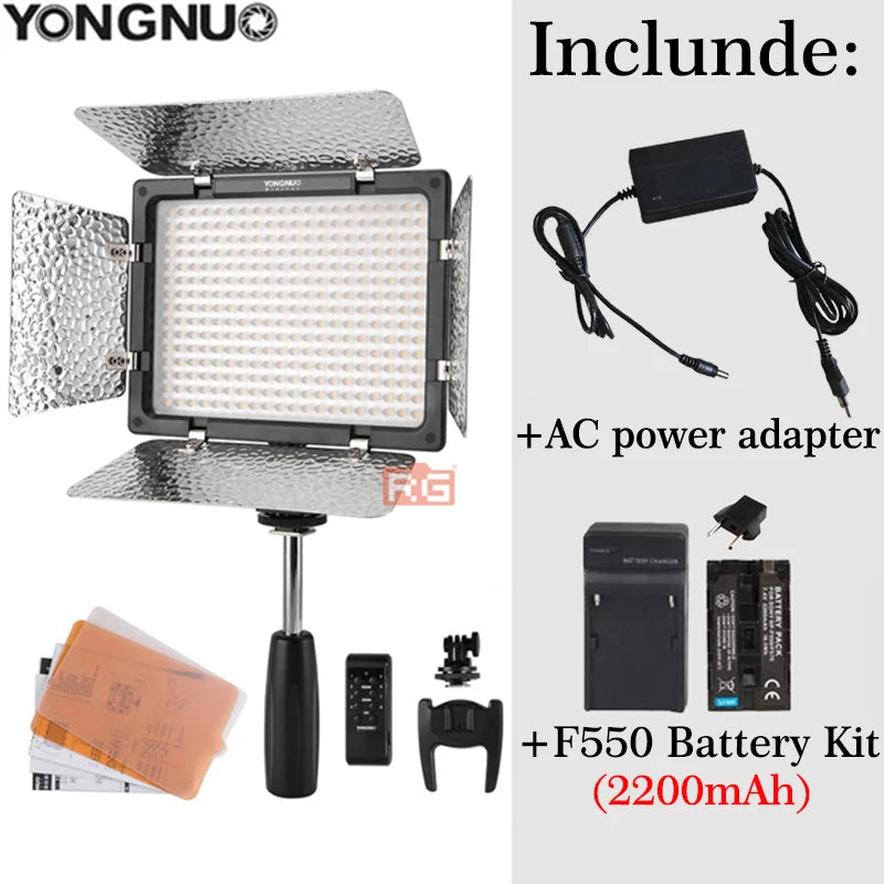 Yongnuo YN300 III LED Video Light 3200K–5600K Adjustable with Kit