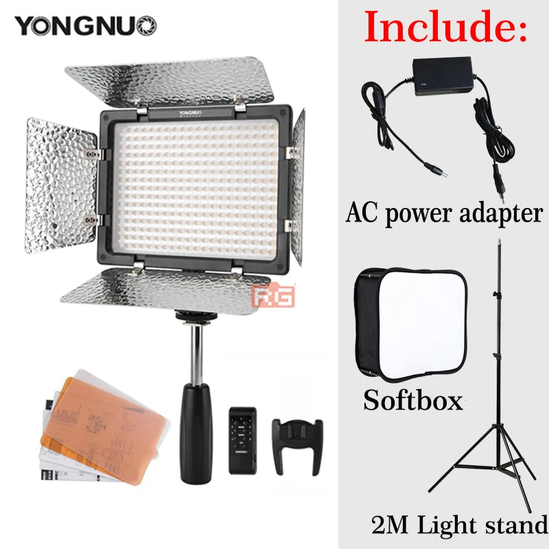 Yongnuo YN300 III LED Video Light 3200K–5600K Adjustable with Kit