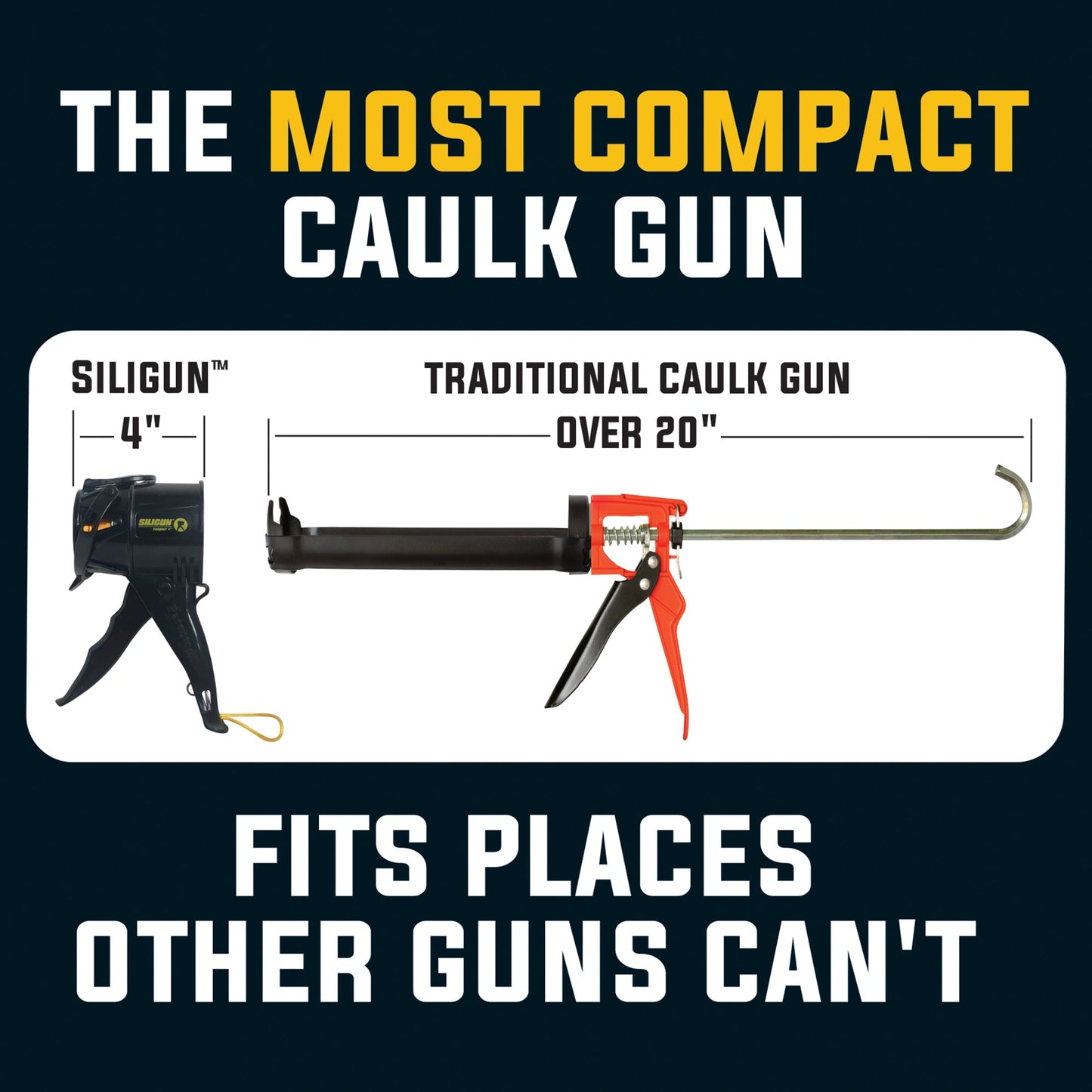 SILIGUN™ Classic Compact 4" Caulking Gun - Nozzle Kit