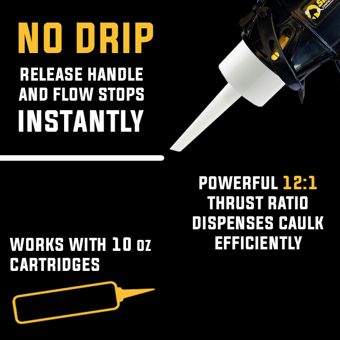 SILIGUN™ Classic Compact 4" Caulking Gun - 12 Case