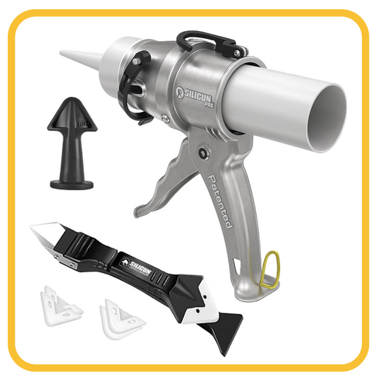 SILIGUN™ PRO Compact 24:1 Caulking Gun - Complete Kit